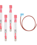 Thermal cut-off kit for RV Atwood water heater; four pink glass fuses with brown lead and blue connector.