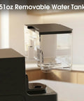 51oz removable water tank for Hassle Free One Touch Automatic Espresso Machine With Built In Grinder And Manual Milk Frother.