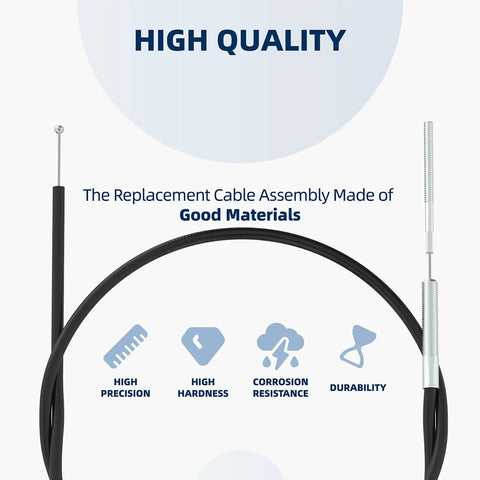 53630 Tiller Cable Replacement 39 Inch For Rear Tine Tillers showing cable with high quality features.