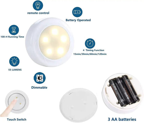 Features of Battery Operated Wall Lights 2 Pack With Remote No Wiring Needed Bedside Bedroom Modern Minimalist LED Wall Lamps