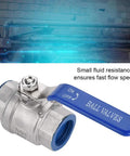 Heavy Duty 304 Stainless Steel Full Port Female Ball Valve Featuring Smooth Operator Design For Rock Solid Plumbing Control And Zero Hassle Water Line Shut Off On Three Quarter Inch Bspt Thread