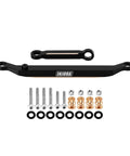 Black Brass Steering Links 14G Upgrade For 1/24 Scale RC Axial SCX24, CNC Machined, Heavyweight Performance, Built To Boost Stability, Easy Direct Replacement, Durable Steering Upgrade For Tough Trails And Precise Handling. black brass steering links for 1/24 SCX24 with screws and spacers