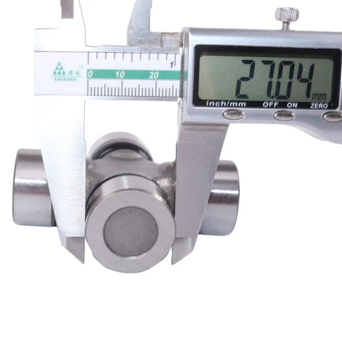 Series 4 Cross Bearing Kit For PTO Shaft U Joint with caliper measuring 27.04 mm cap diameter