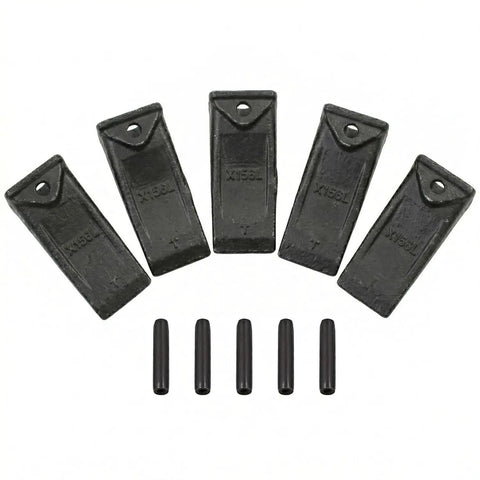 5X X156L Bucket Teeth Kit With 156LPN Long Pins For 156 Series Excavators And Skid Steers Beefy Teeth And Adapters TX156 6716001 1914210182