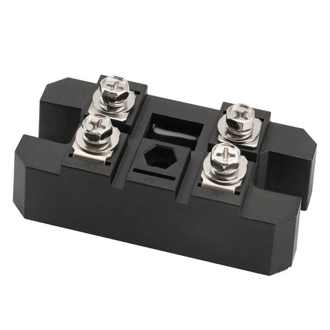 MDQ-100A Single Phase Bridge Rectifier Diode Module 1600V 100A with four terminal blocks, copper base plate, black casing