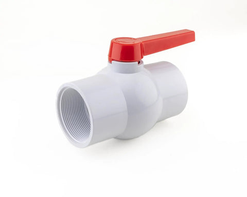 PVC Shut Off Ball Valve 3 Inch, 150 Psi, Schedule 40, Threaded Ends For Potable Water, Irrigation, Built Tough Residential And Commercial Plumbing, Heavy Duty Corrosion Resistant