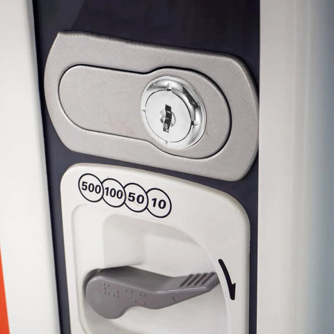 Replacement Metal Key Cylinder Lock For Gumball Candy Dispenser And Soda Vending Machine Fits Models Keeps Coins Safe From Bad Guys You Need This Reliable Gear For Your Stand Setup Today Works Well Secure Accessory Kit Upgrade Now, silver metal lock on vending machine
