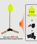 AR500 Steel Target System Complete Kit For Silhouette Targets 7 By 12 By Three Eighths Inch With Two By Four Stand Mount Kit