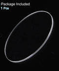 Ultra Clear 25.5mm Round Watch Crystal Lens 0.8mm Thick Mineral Replacement against black background