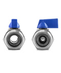 2 Pack Mini Ball Valves Three Quarter Inch Female And Male Stainless Steel 304 Shut Off Valves With Double Seal System