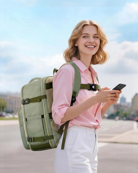 Layover-Ready Underseat Travel Backpack For Airlines With 2 Packing Cubes, Dirt-Resistant 35L Personal Item Bag, TSA Approved Carry-On Underseat Bag 