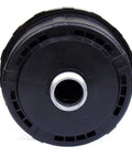 Pro Quiet 33mm Air Compressor Silencer Filter with 1 Inch BSP Thread, black round metal intake filter front view.