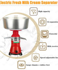 Electric Milk Cream Separator Workhorse with centrifugal design and stainless bowl