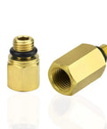 Gold adapters from Must Have Two Pack Oil Rail Adapters Kit And One High Pressure Oil Pump IPR Valve Air Test Fitting Tool For Ford 6 0L Powerstroke Diesel Engine DIY Friendly Diesel Maintenance Gear For F Series Super Duty Trucks