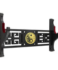 Taichi Sword Wall Mount With Velvet Padding Katana Holder Display Hanger For Lightsabers and Cosplay Blades Demon Slayer Style Stand 1 Tier