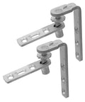 Heavy Duty Stainless Steel Swinging Door Hinge Workhorse Self-Closing For Double Swing Cafe Doors Bidirectional Opening Easy Install Durability For Commercial Kitchens, stainless steel hinge set