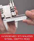 Vernier Caliper With Hardened Stainless Steel Depth Rod And Lock Screw Built For Pro Grade Precision, 0 To 6 Inch Range