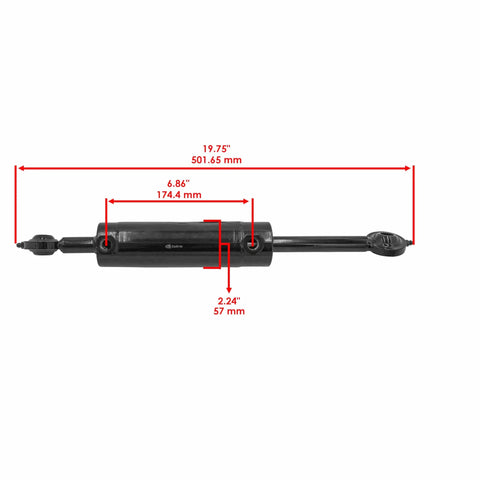 Steering Hydraulic Cylinder Replacement For John Deere 318 322 332 Lawn And Garden Tractors, Easy Install Drop In, length 501.65 mm
