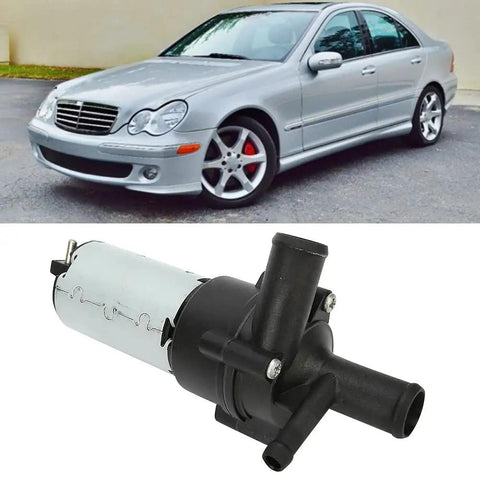 High Performance Electric Auxiliary Water Pump Cooling System Replacement For Mercedes Benz C Class Vehicles Includes C 230 C 240 C 280 C 32 AMG C 320 C 350 And C 55 Model Years 2001 To 2007 Oe Reference Number 2038350164 Durable Cooling Fan Motor Upgrade