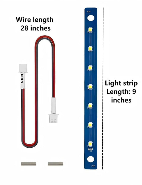 LED Light Kit For Adventurer 5M And 5M Pro 3D Printer Enclosures, 24V White Strip Lights With 7 LED Beads, Light Board, Cable