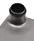Close-up of a metal component from auto transmission filter kit with O rings and gaskets, showing premium rubber gasket edge.