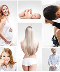 Collage of diverse people symbolizing uses for Portable Travel Electric Bidet Bottle Sprayer for personal hygiene and baby care.