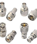 8 Piece BNC to UHF Adapter Kit PL259 SO239 To BNC Male Female Converters, Low Loss 50 Ohm RF Coax Connectors With Teflon Insulation