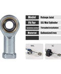 Heavy Duty Rod End Joint Female Piston Ball Head For Multi Angle Deflection And Angular Compensation, forged galvanized iron