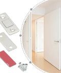 Magnetic Cabinet Catches 20 Pack Invisible Soft Catch Door Stops Ultra Thin Hidden Closet Latches with screws and open door