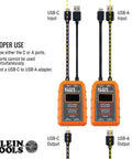 Diagram of USB Power Meter For USB A and USB C Digital Voltage, Current, Capacity, Energy and Resistance Tester with labels