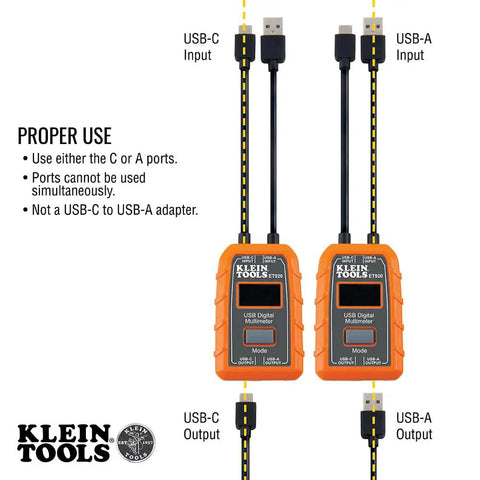Diagram of USB Power Meter For USB A and USB C Digital Voltage, Current, Capacity, Energy and Resistance Tester with labels