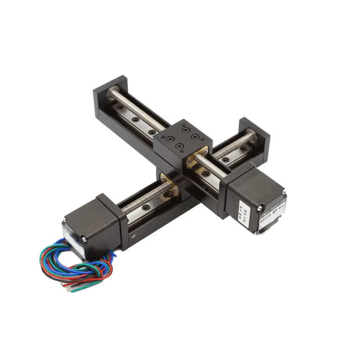 Hella Smooth Mini 28 Stepper Motor Slide Table Paired With A Tight T6 Ball Screw Linear Guide for precise lab applications.