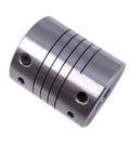 Aluminum Flexible Shaft Coupling 9.5x9.5mm 3/8x3/8 In D25 L30 Rigid Shaft Coupler For CNC Motors 25mm OD 30mm Length One Piece