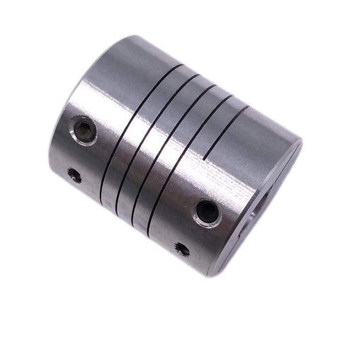 Aluminum Flexible Shaft Coupling 9.5x9.5mm 3/8x3/8 In D25 L30 Rigid Shaft Coupler For CNC Motors 25mm OD 30mm Length One Piece