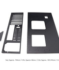 Open Chassis Mining Rig Frame For ATX Micro ATX ITX Motherboards In SECC Steel 305x245mm with disassembled black panels