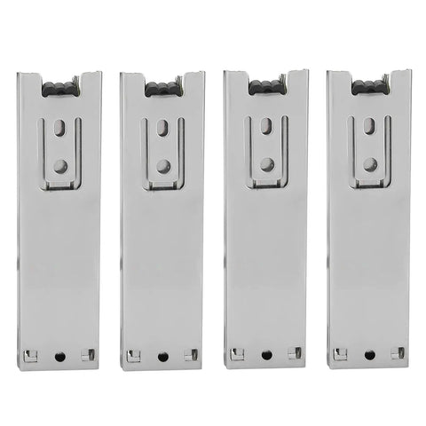 4 pieces of 5 Inch Full Extension Drawer Slides, Side Mount Steel Sliding Guides for Kitchen Cabinets and Wardrobe Drawers, Quiet Glide
