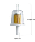 Quarter Inch Inline Fuel Filter Kit For Briggs And Stratton Kawasaki Toro Craftsman Mtd Snapper And More, transparent housing