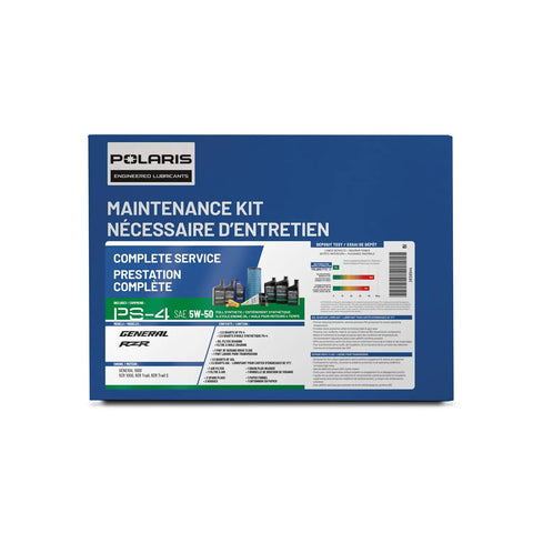 All-In-One General 1000 XP 1000 And RZR Trail S and S 1000 Maintenance Kit With Demand Drive Fluid AGL Fluid PS-4 box front