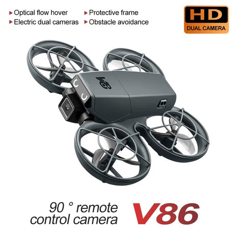 Mini RC Drone With Camera For Easy Night Flying, Durable ABS Body, Full Guard Propellers, Obstacle Avoidance, Optical Flow