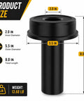 Front Axle Shaft Oil Seal Installer Tool For Ford F250 And F350 4X4 Trucks 2005 Plus Cuts Out Vacuum Hub Leaks Fast and shows dimensions.
