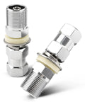 Heavy Duty CB Antenna Stud Mount Adapter With SO239 Connector For Three Eighths By Twenty Four Threads Fits Any Mounting Surface
