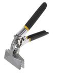 Manual Metal Bender Tool With Straight Jaw Hand Seamer for duct crimping, heavy duty pliers with anti-slip jaws, side view