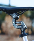 Close-up of Suspension Seatpost For E Bikes And Heavy Riders With Four Link Parallelogram System Delivers Extra Soft Cushioned Rides 33.9mm