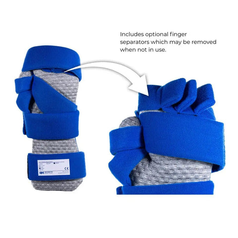 BendEase Hand Splint For Wrist Pain Relief And Carpal Tunnel Support, Arthritis Help, Large Right Fit with optional finger separators