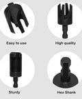 Top Shelf Woodworking Plug Cutter Drill Bit Set Featuring Straight And Tapered Chamfer Bits In Four Sizes for easy use and sturdy hex shank.