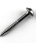Stainless Steel Pocket Hole Screws No 7 Fine Thread Maxi-Loc Head One And A Quarter Inch Square Drive Wood Fasteners detail view