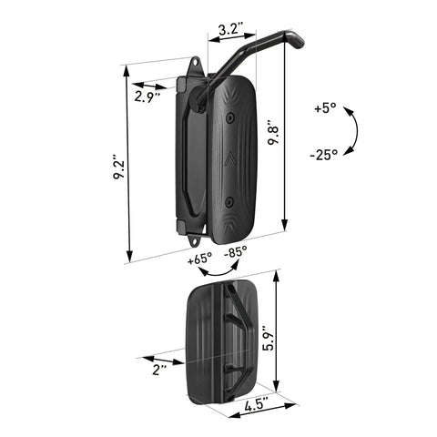 Slick Swivel Bike Wall Mount Hella Sturdy Steel Garage Rack With Cushioned Rubber Hooks Securely Bears Up To Sixty Six Pounds Tight Professional Grade Organization For Four Bikes