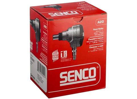 Box of Palm Nailer Pneumatic Tool With Magnetic Nail Guide, Soft Rubber Palm Pad, Leather Grip, And Lightweight Design