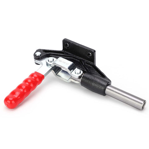 Pro Grade Adjustable Welding Toggle Clamp With Quick Release For Woodworking Jigs And Fixtures, Push Pull Toggle Action, 90 Degree Open Lock
