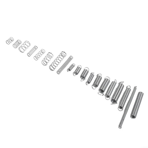 Huge 200-Piece Compression And Extension Spring Assortment Kit With 20 Different Sizes For Serious Car Repairs, Garage Work, Heavy Duty Maintenance, And Everyday Hardware Fixes Featuring Sturdy Metal Coils And A Nifty Storage Box. Metal spring assortment with 20 sizes